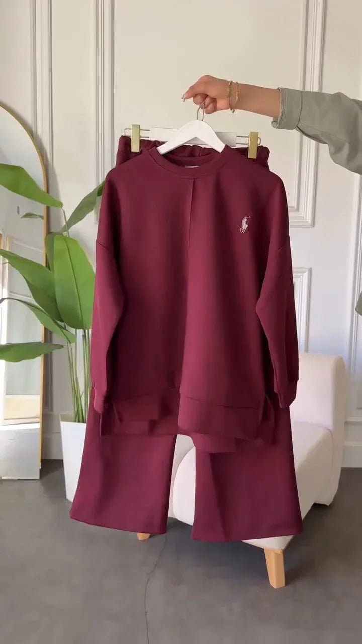 CH 589 Polo Winter Fleece Co-ord Set