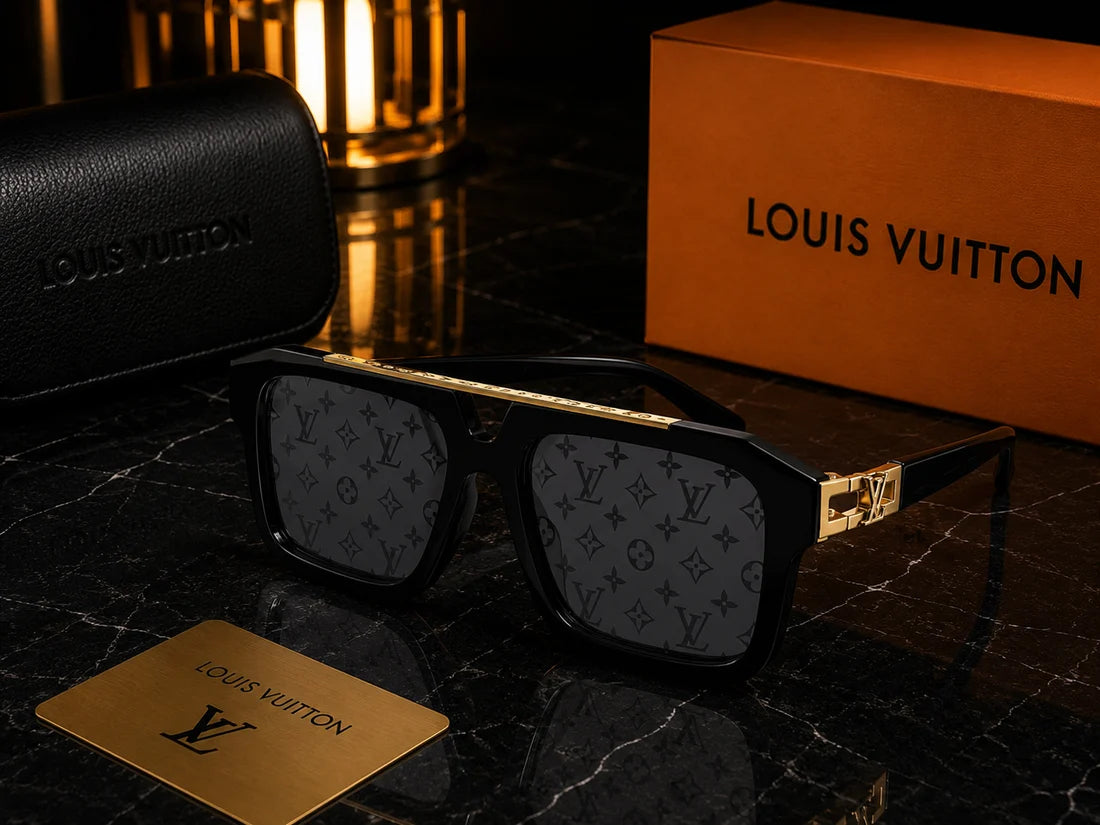 (GS-40) Louis Vuitton Luxury Square Sunglasses – Premium Designer Collection