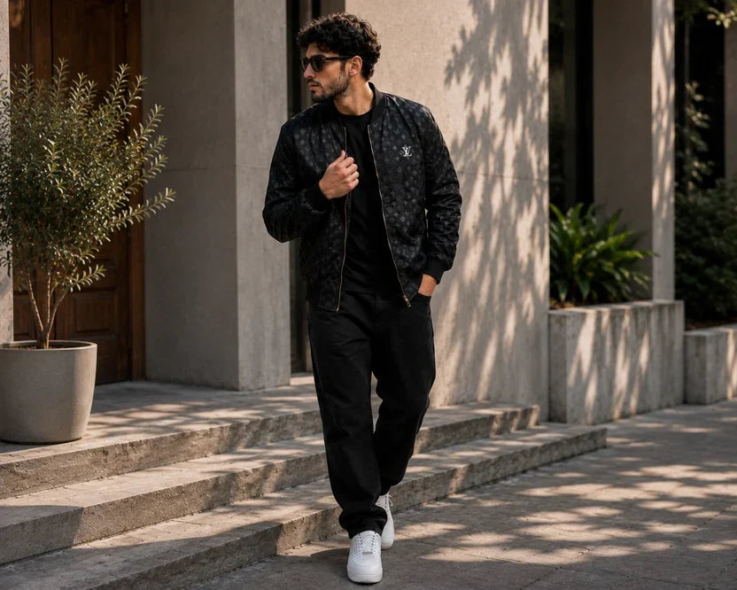 (CJ-35) Premium Monogrammed Bomber Jacket