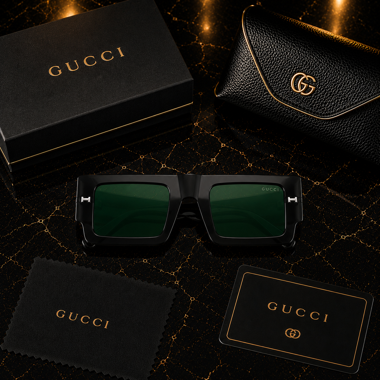 (GS-1) Luxury Oversized Square Sunglasses | Premium UV400 Eyewear |