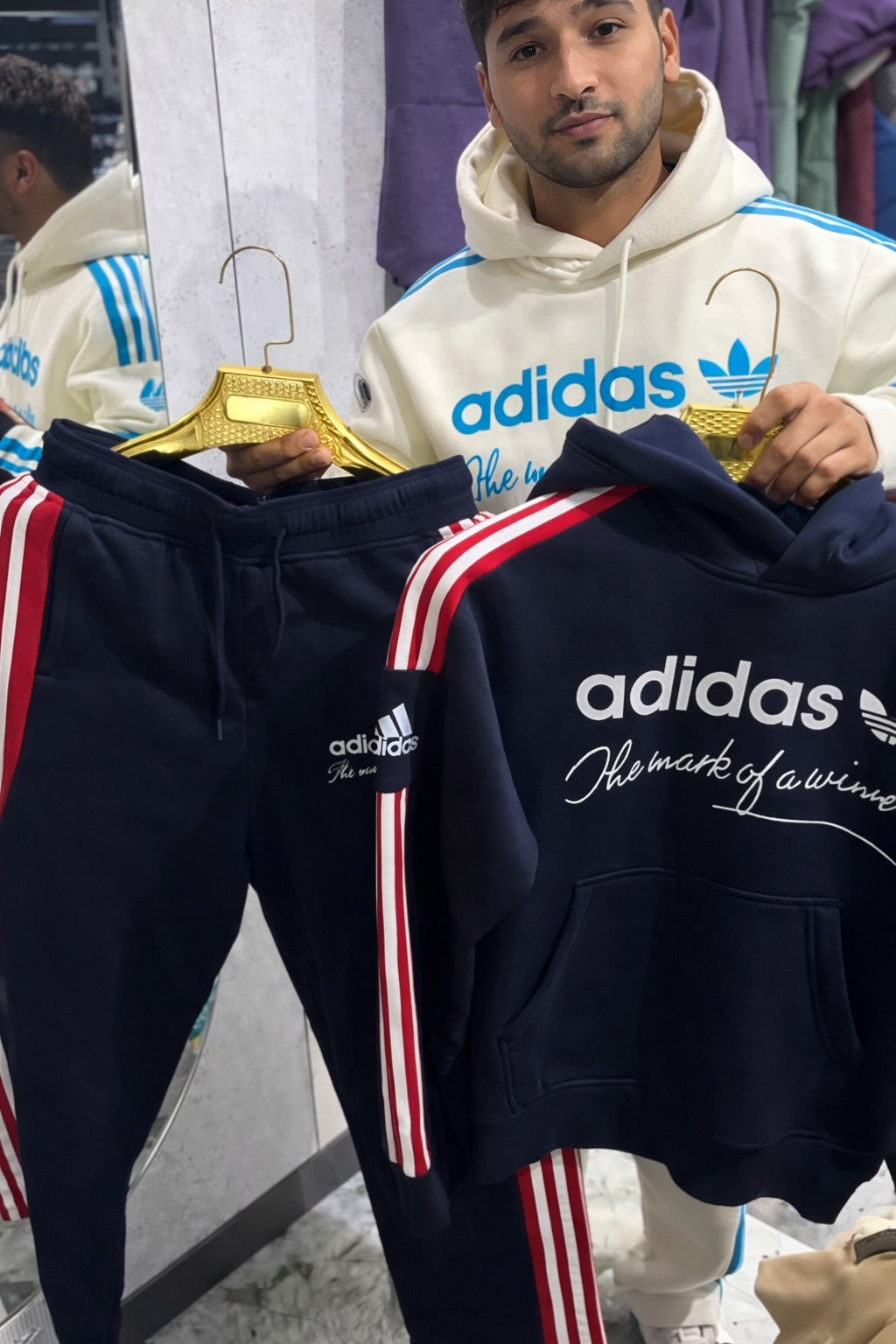 Men’s Premium Fleece Hoodie Track Suit – Winter Casual Set
