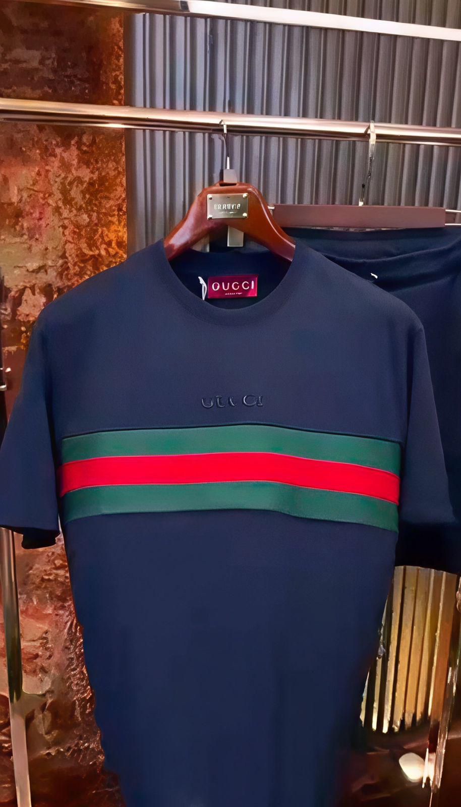 Men’s Premium Gucci Co-Ord Set T-Shirt with Shorts (V-15 GUCCI )