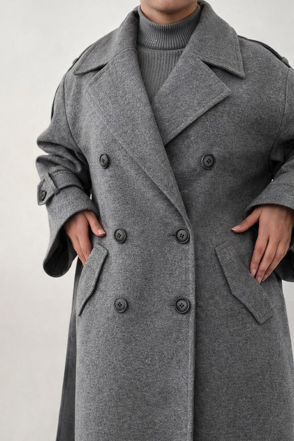 WOMEN'S FLEECE LONG COAT