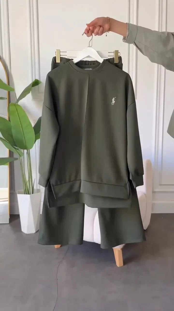 CH 589 Polo Winter Fleece Co-ord Set