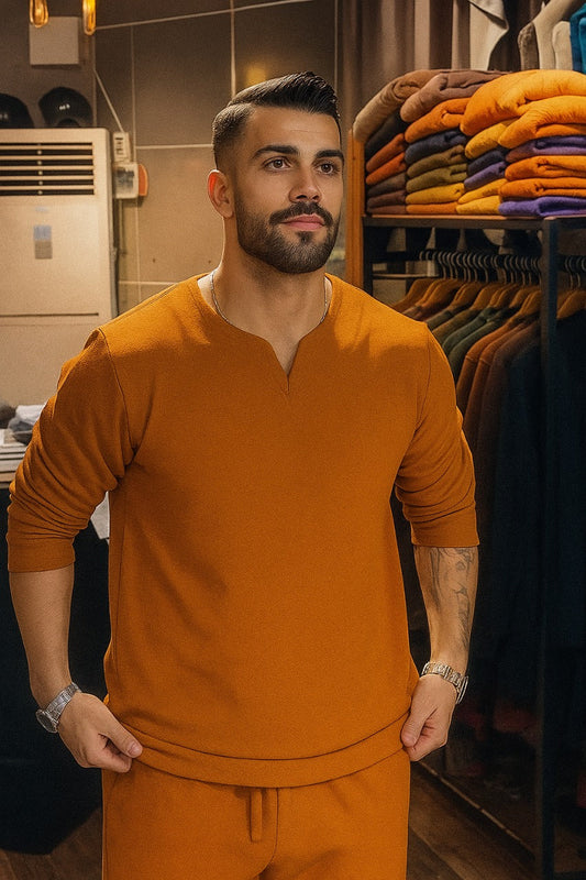 LI-46  NEW WINTER V-NECK TRACKSUIT