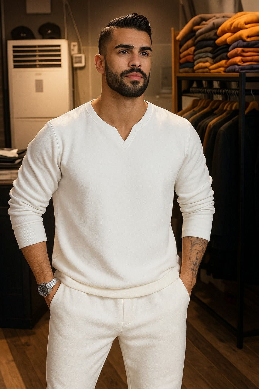 LI-46  NEW WINTER V-NECK TRACKSUIT