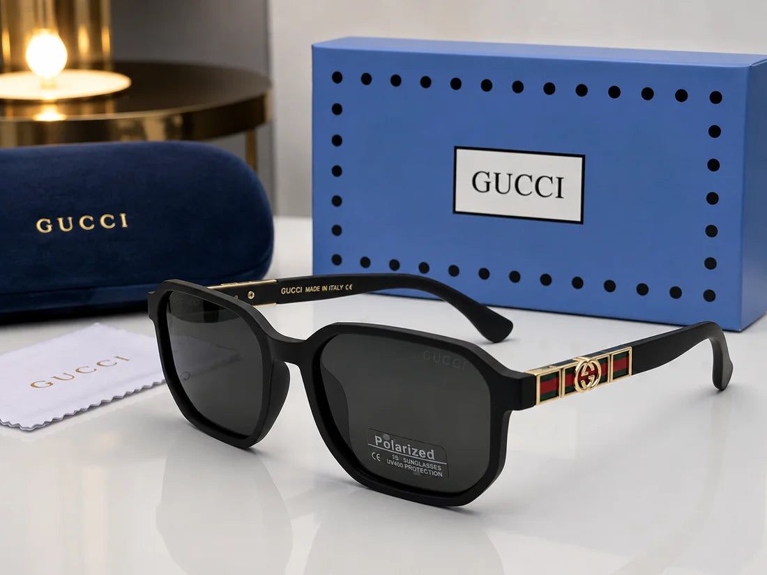 (GS-61) Luxury Square Polarized Sunglasses | UV400 Premium Eyewear