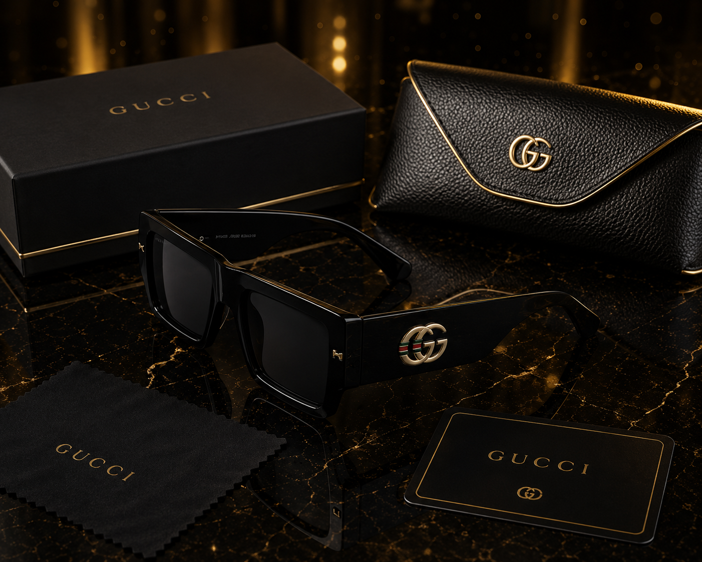 (GS-1) Luxury Oversized Square Sunglasses | Premium UV400 Eyewear |