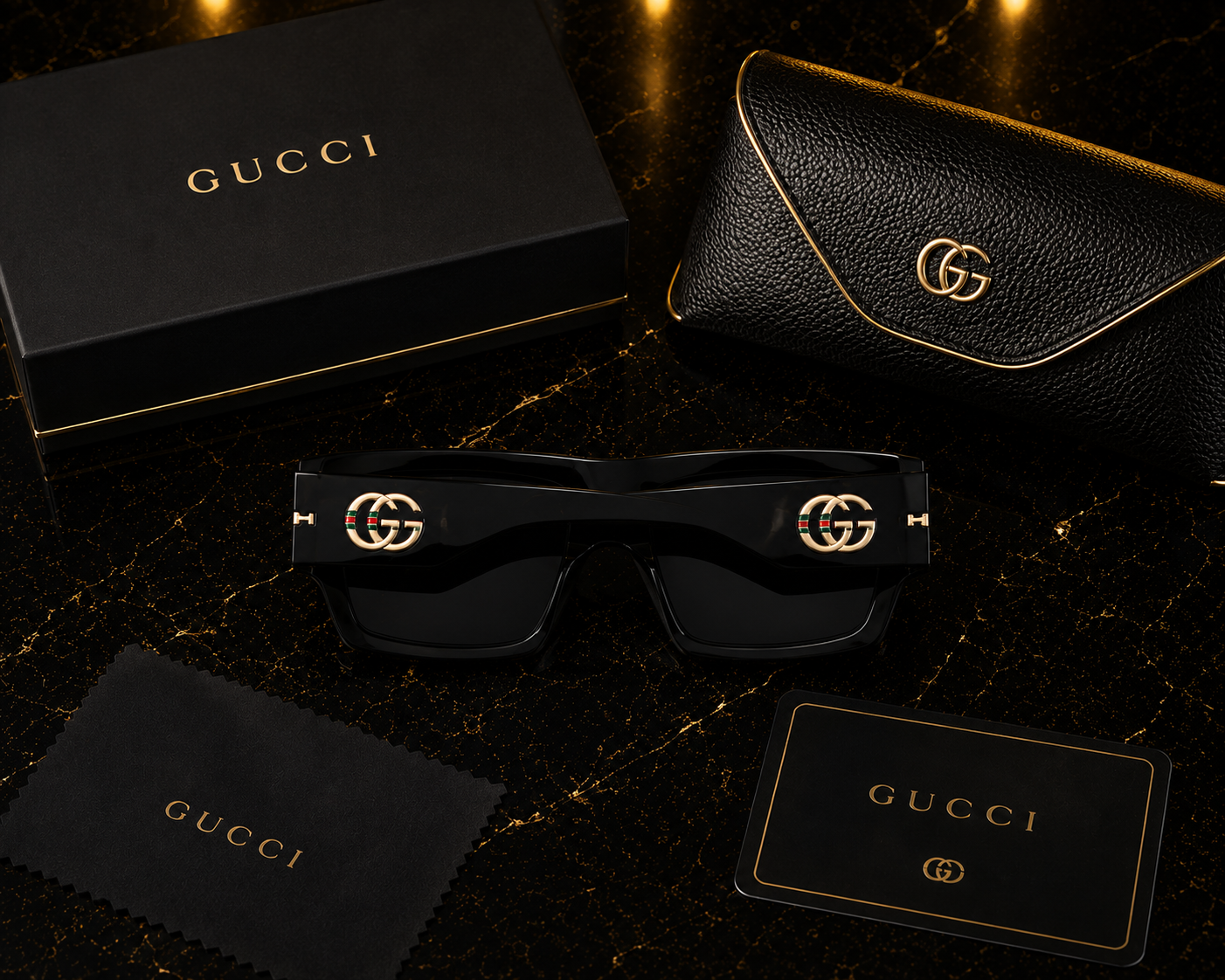 (GS-1) Luxury Oversized Square Sunglasses | Premium UV400 Eyewear |