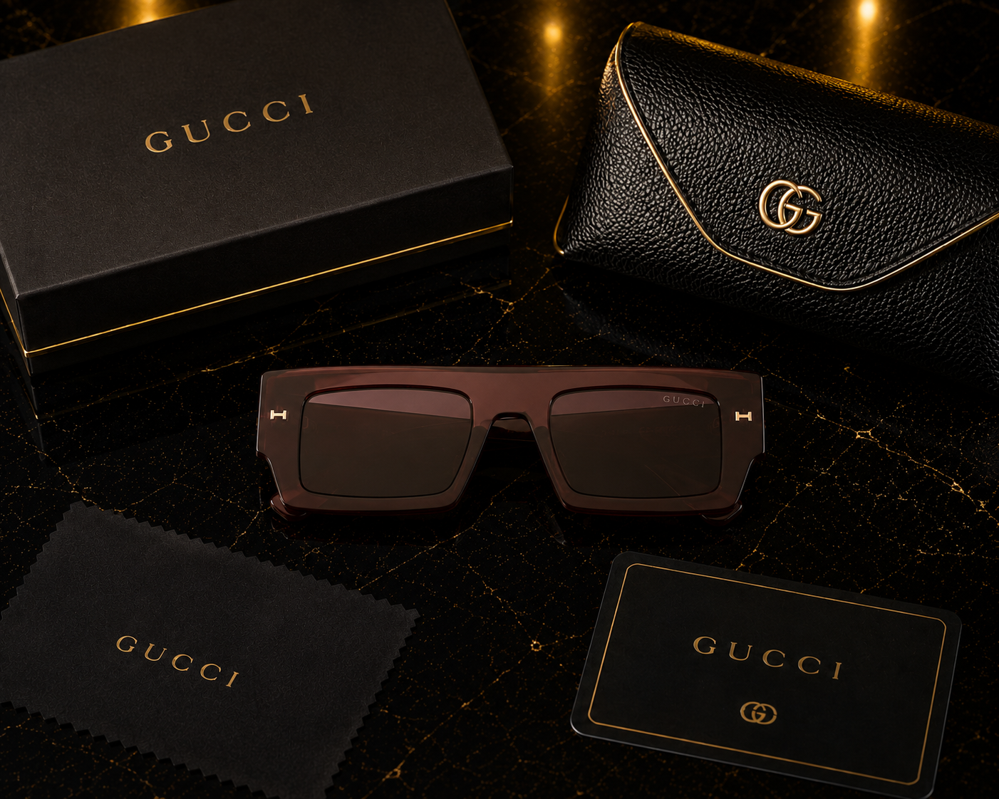 (GS-1) Luxury Oversized Square Sunglasses | Premium UV400 Eyewear |