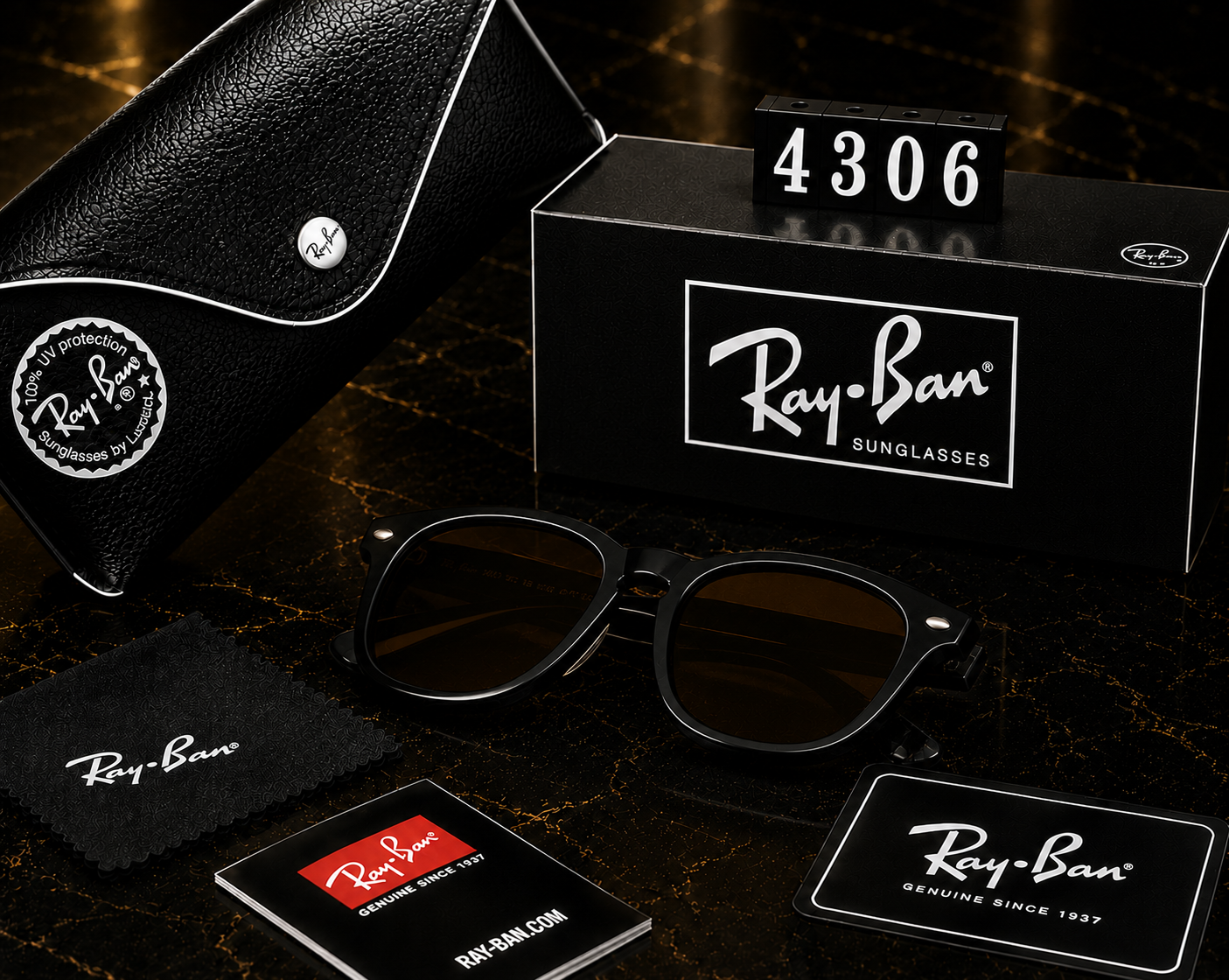 (GS-17) Ray-Ban Classic Wayfarer Sunglasses – Premium Quality