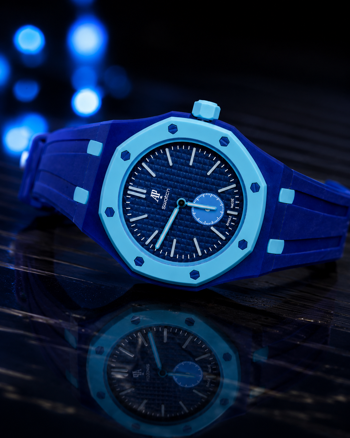 (WH-17) AP Style Premium Silicone Strap Watch – Luxury Quartz Wrist Watch |
