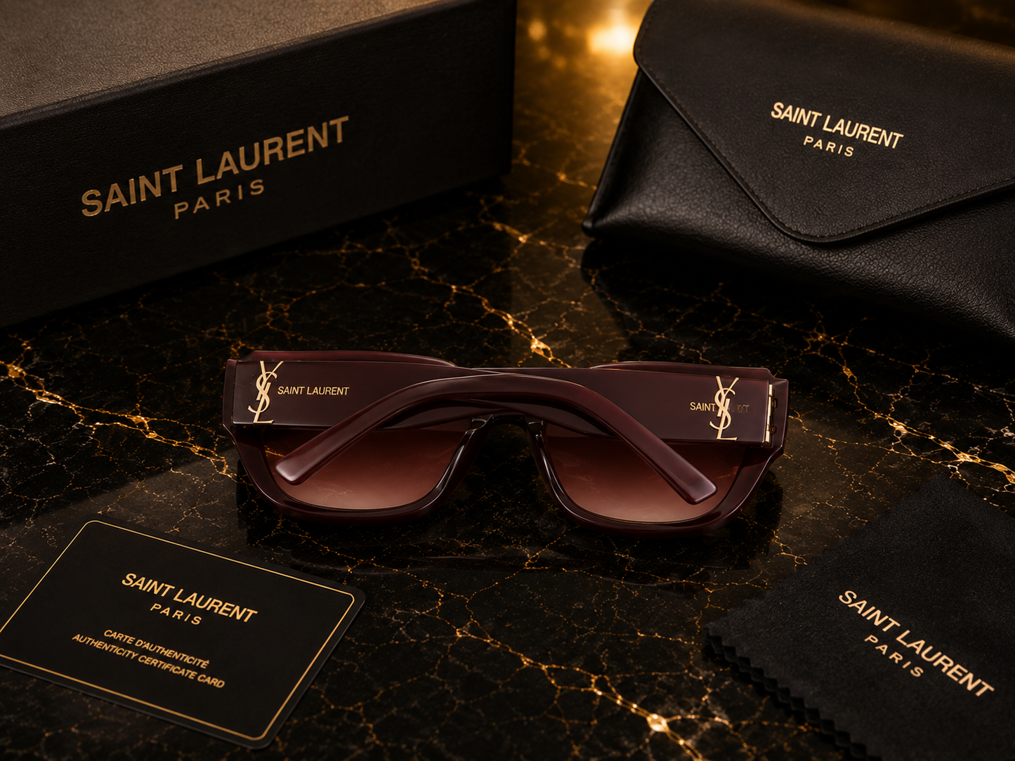(GS-20) Saint Laurent Luxury Square Sunglasses  | Premium Designer UV400 Fashion Eyewear