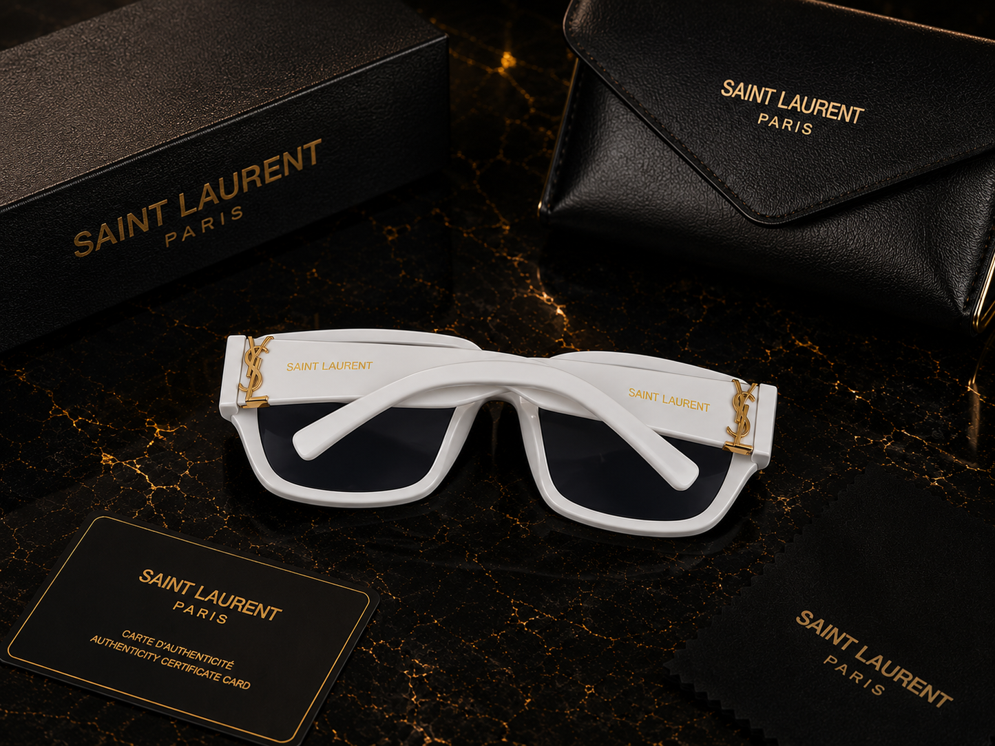 (GS-20) Saint Laurent Luxury Square Sunglasses  | Premium Designer UV400 Fashion Eyewear
