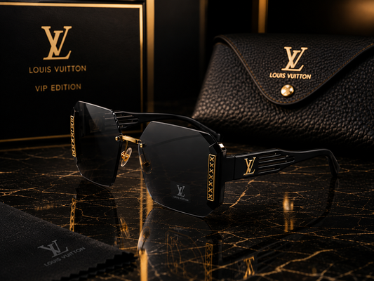 (GS- 18) Louis Vuitton Luxury Rimless Square Sunglasses – Premium Gradient Shades