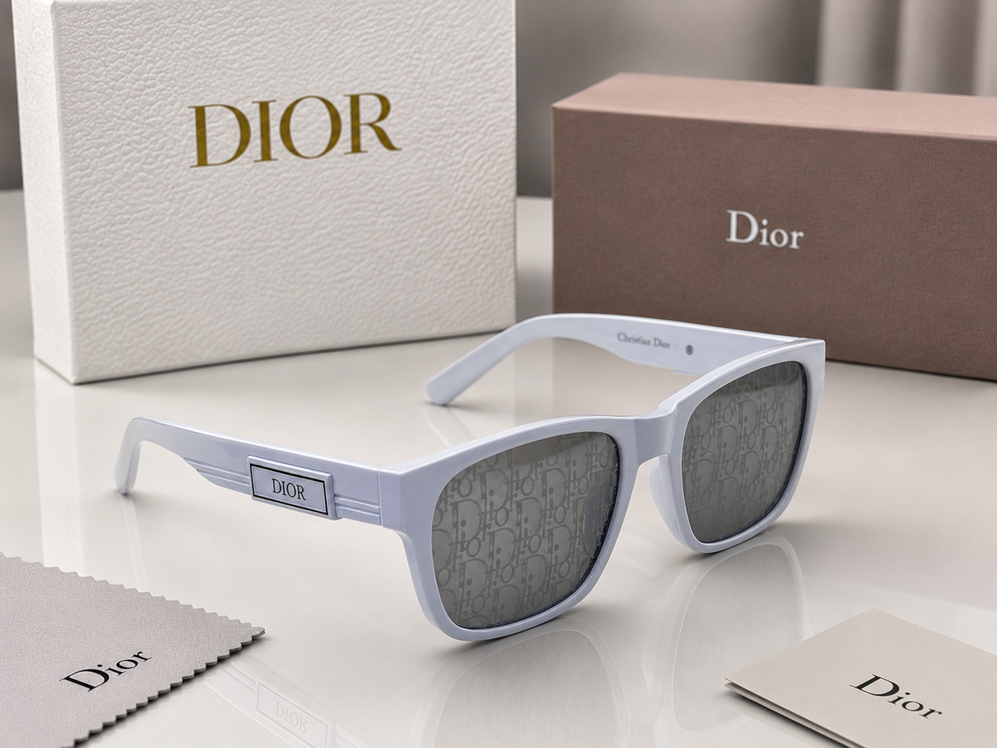 (GS-28) Dior Inspired Premium Square Sunglasses – Luxury Frame | UV400 Protection
