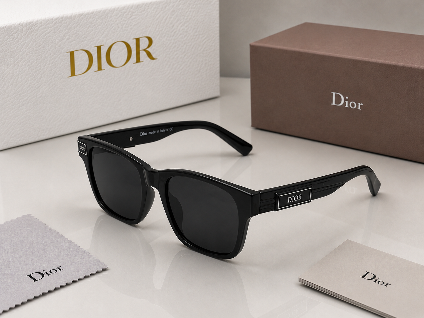 (GS-28) Dior Inspired Premium Square Sunglasses – Luxury Frame | UV400 Protection