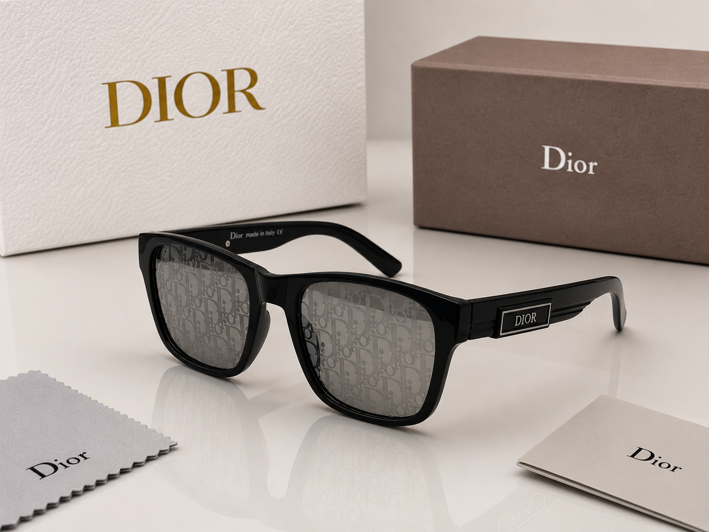 (GS-28) Dior Inspired Premium Square Sunglasses – Luxury Frame | UV400 Protection