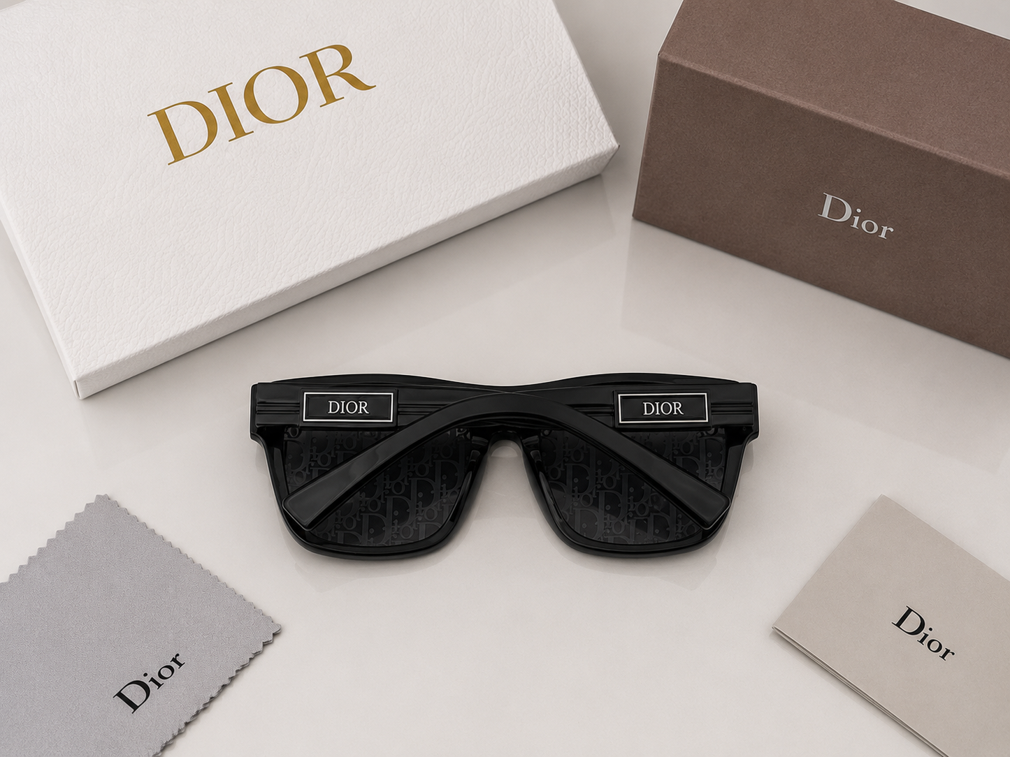 (GS-28) Dior Inspired Premium Square Sunglasses – Luxury Frame | UV400 Protection