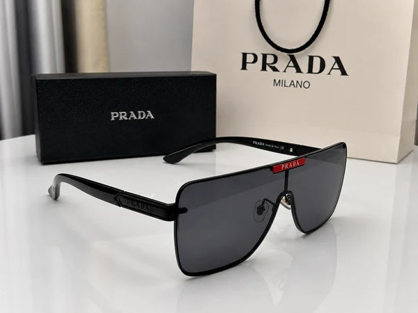 (GS-35) Prada Premium Square Shield Sunglasses – UV Protection Luxury Eyewear