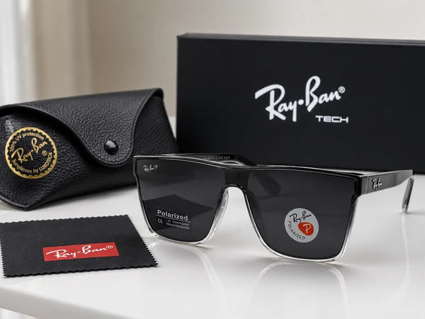(GS-52) Ray-Ban Tech Premium Polarized Sunglasses Collection – Black Crystal Frame | UV400 Protection