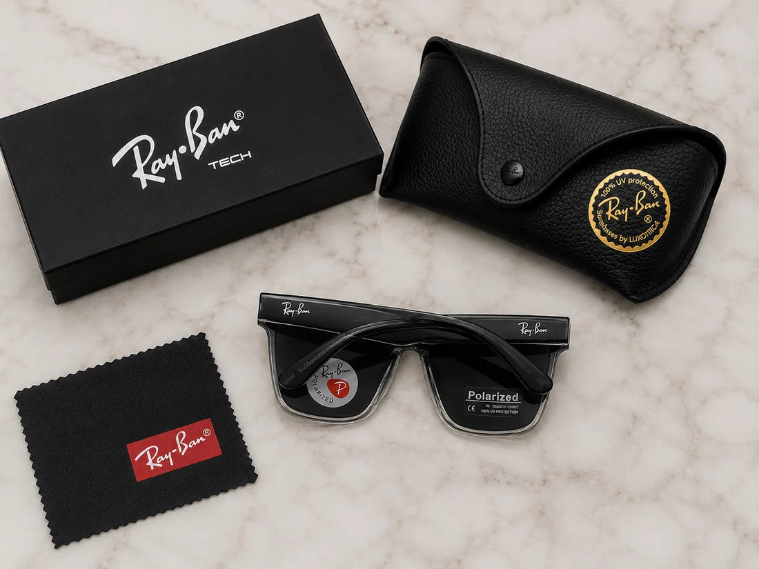 (GS-52) Ray-Ban Tech Premium Polarized Sunglasses Collection – Black Crystal Frame | UV400 Protection