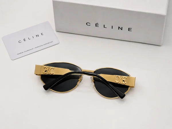 (GS-54) CELINE Luxury Frame Sunglasses | Premium UV400 Black Lens | Unisex Designer Eyewear