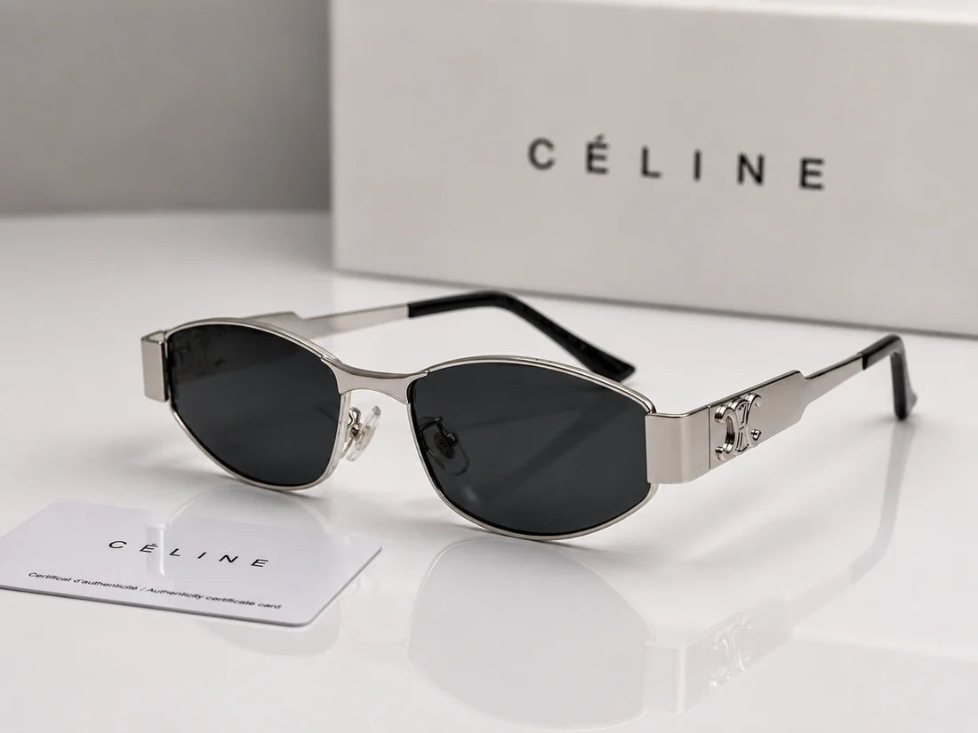 (GS-54) CELINE Luxury Frame Sunglasses | Premium UV400 Black Lens | Unisex Designer Eyewear