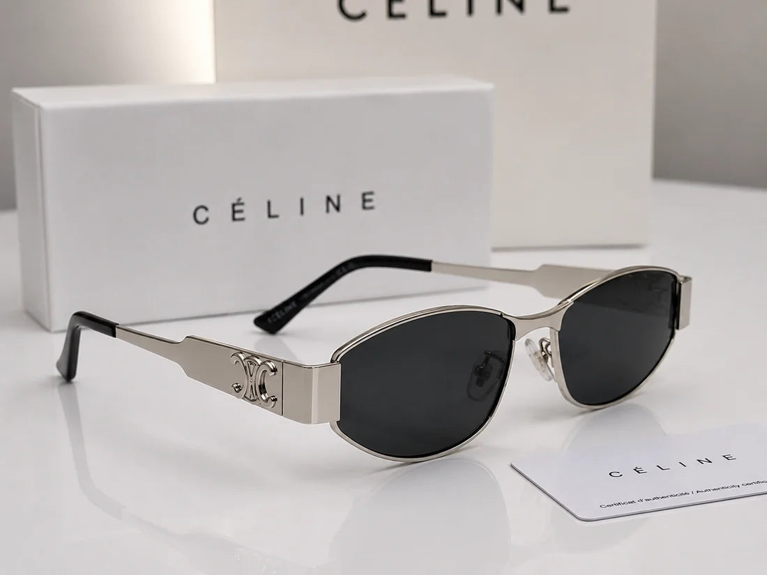 (GS-54) CELINE Luxury Frame Sunglasses | Premium UV400 Black Lens | Unisex Designer Eyewear