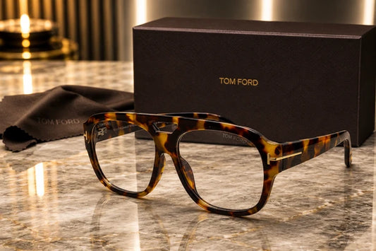 (GS-60) Tom Ford Luxury Eyewear – Premium Black & Havana Acetate Sunglasses & Optical Frames