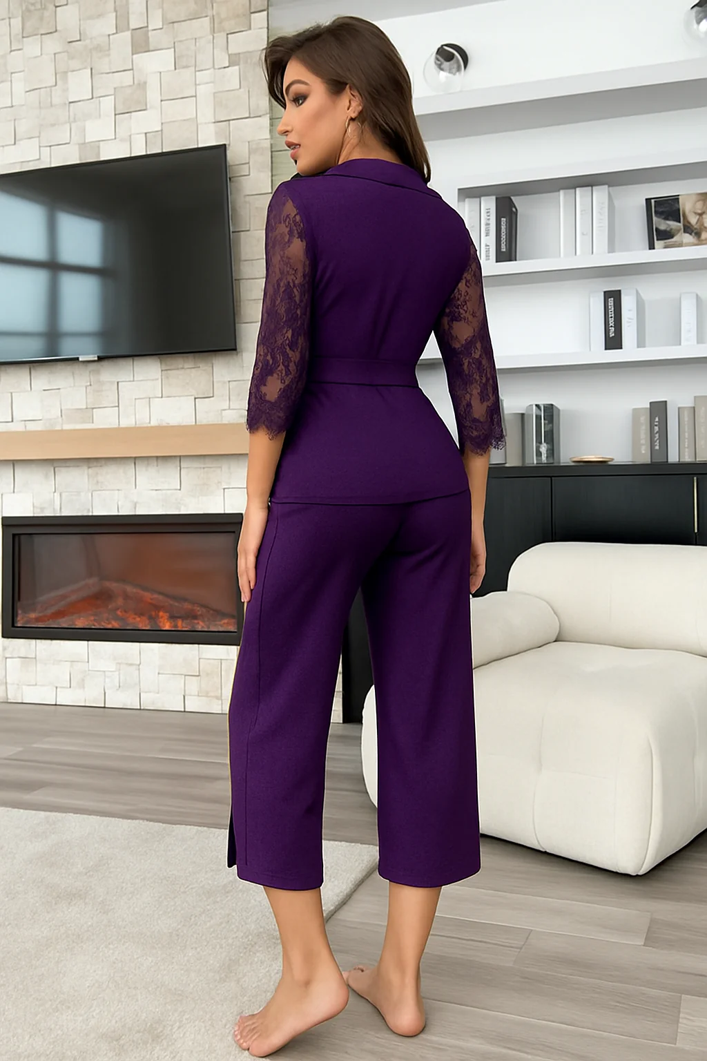 CHK # P74  2-Piece Silk Nighty Set