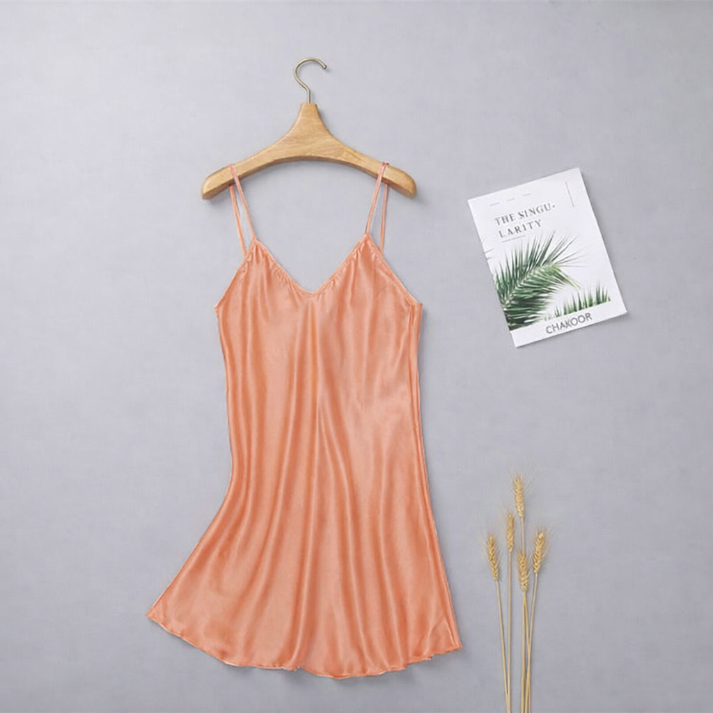 long silk intimate casual women sleepwear top chk # P40
