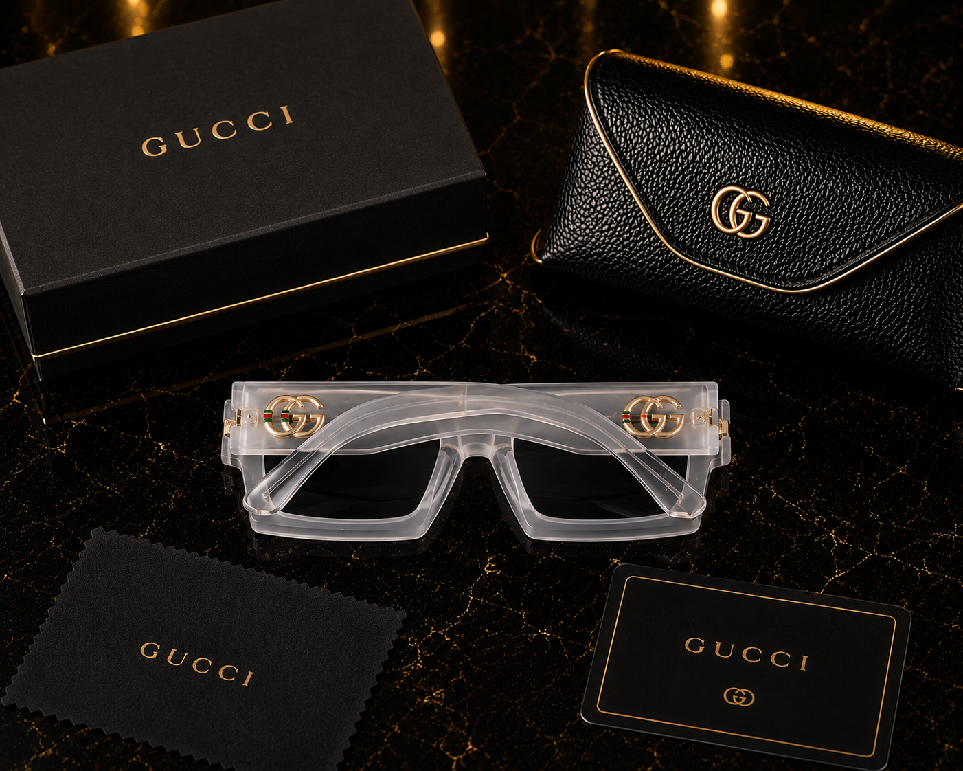 (GS-1) Luxury Oversized Square Sunglasses | Premium UV400 Eyewear |