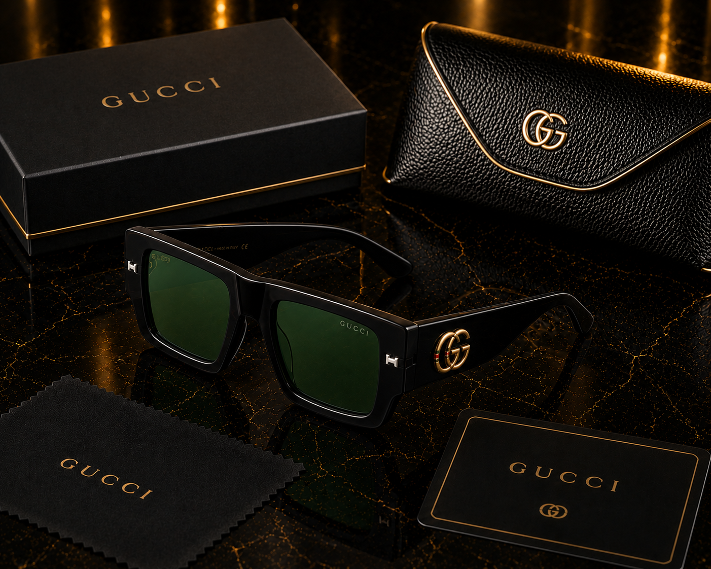 (GS-1) Luxury Oversized Square Sunglasses | Premium UV400 Eyewear |