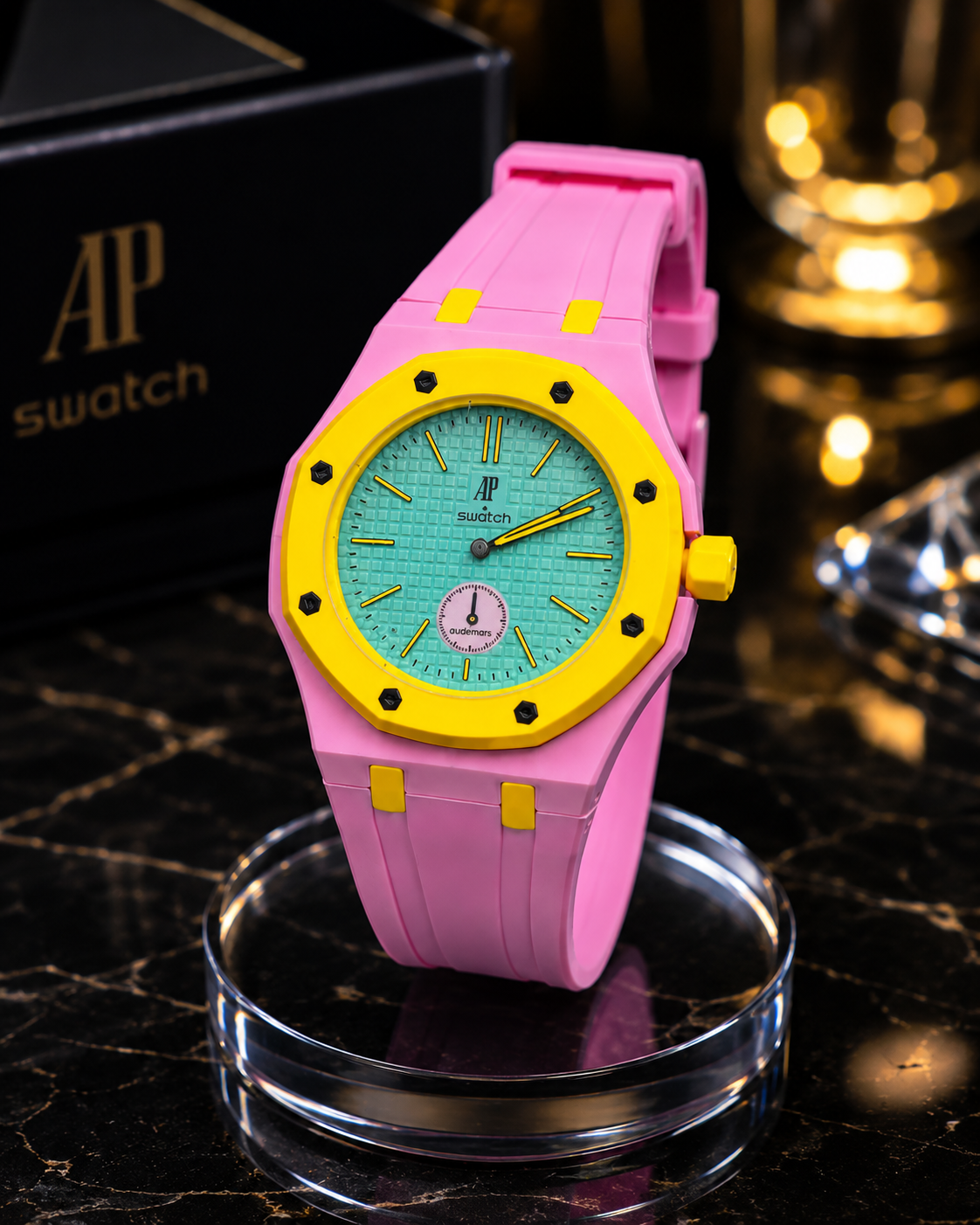(WH-17) AP Style Premium Silicone Strap Watch – Luxury Quartz Wrist Watch |
