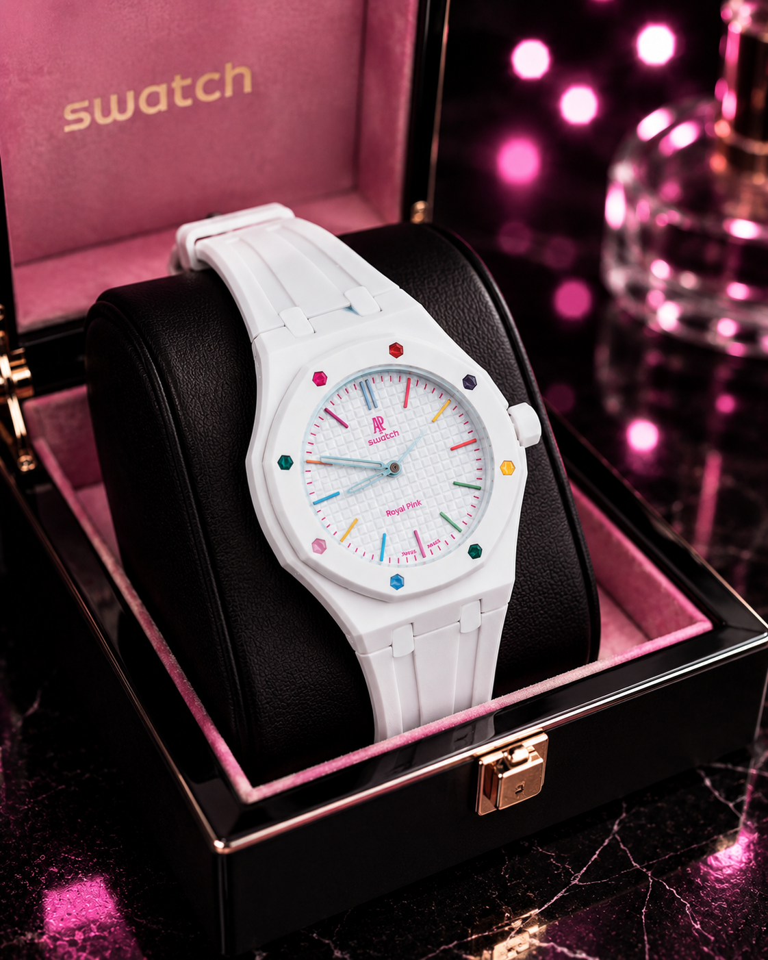 (WH-17) AP Style Premium Silicone Strap Watch – Luxury Quartz Wrist Watch |