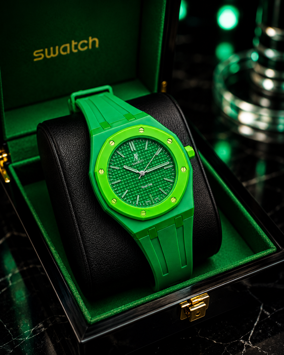 (WH-17) AP Style Premium Silicone Strap Watch – Luxury Quartz Wrist Watch |