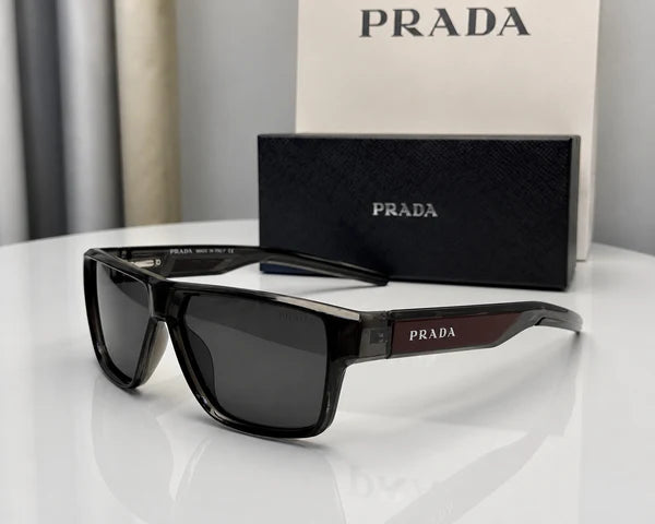 (GS-34) Prada Premium Square Black Sunglasses – UV Protection Luxury Eyewear