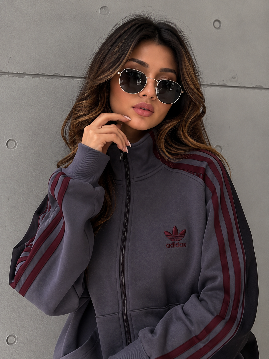 Women's Premium Fleece Tracksuit Set – Zip-Up Jacket & Jogger Co-Ord Set (D-1)
