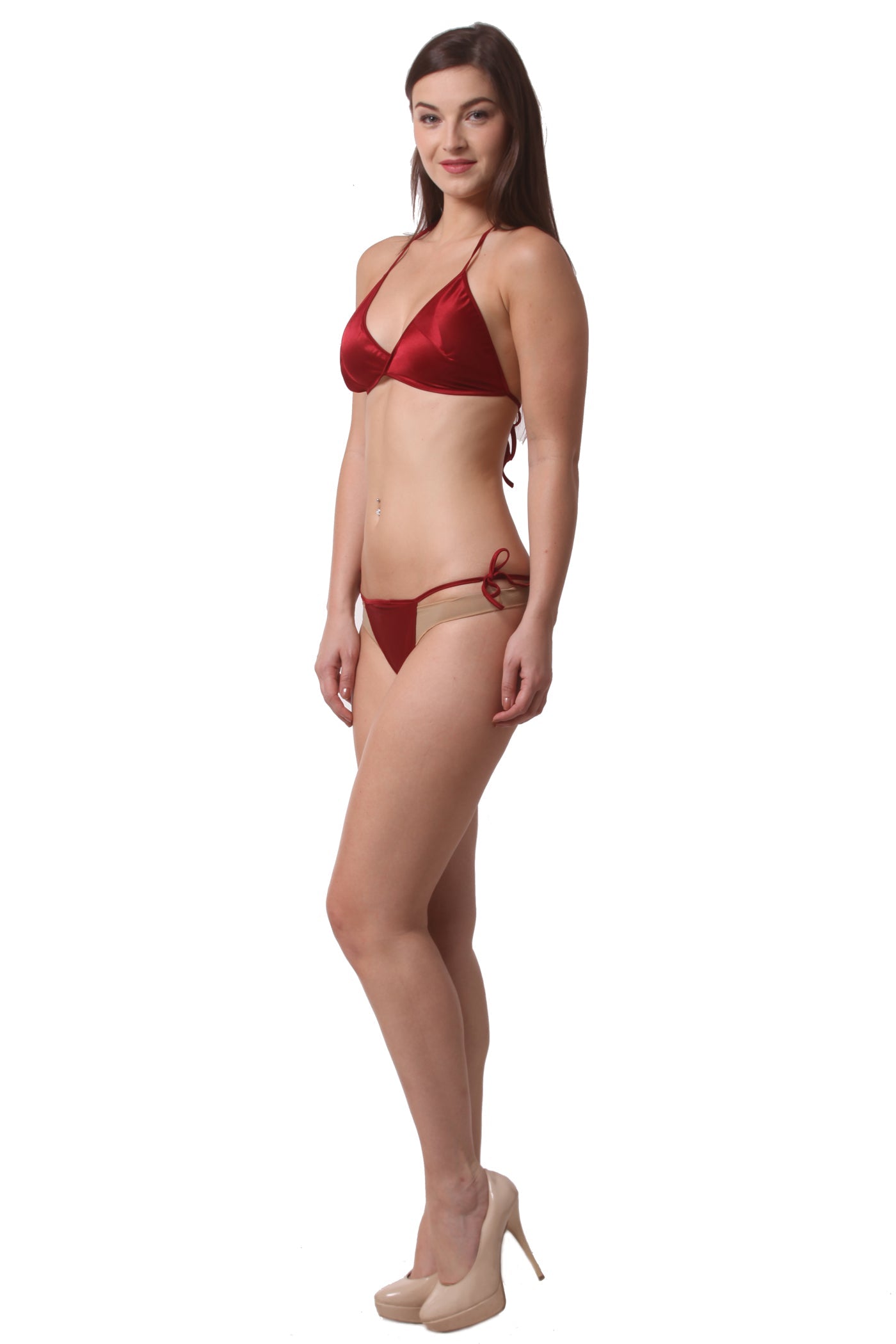 silk bikini sets beach wear lingerie bra thong chk # p41