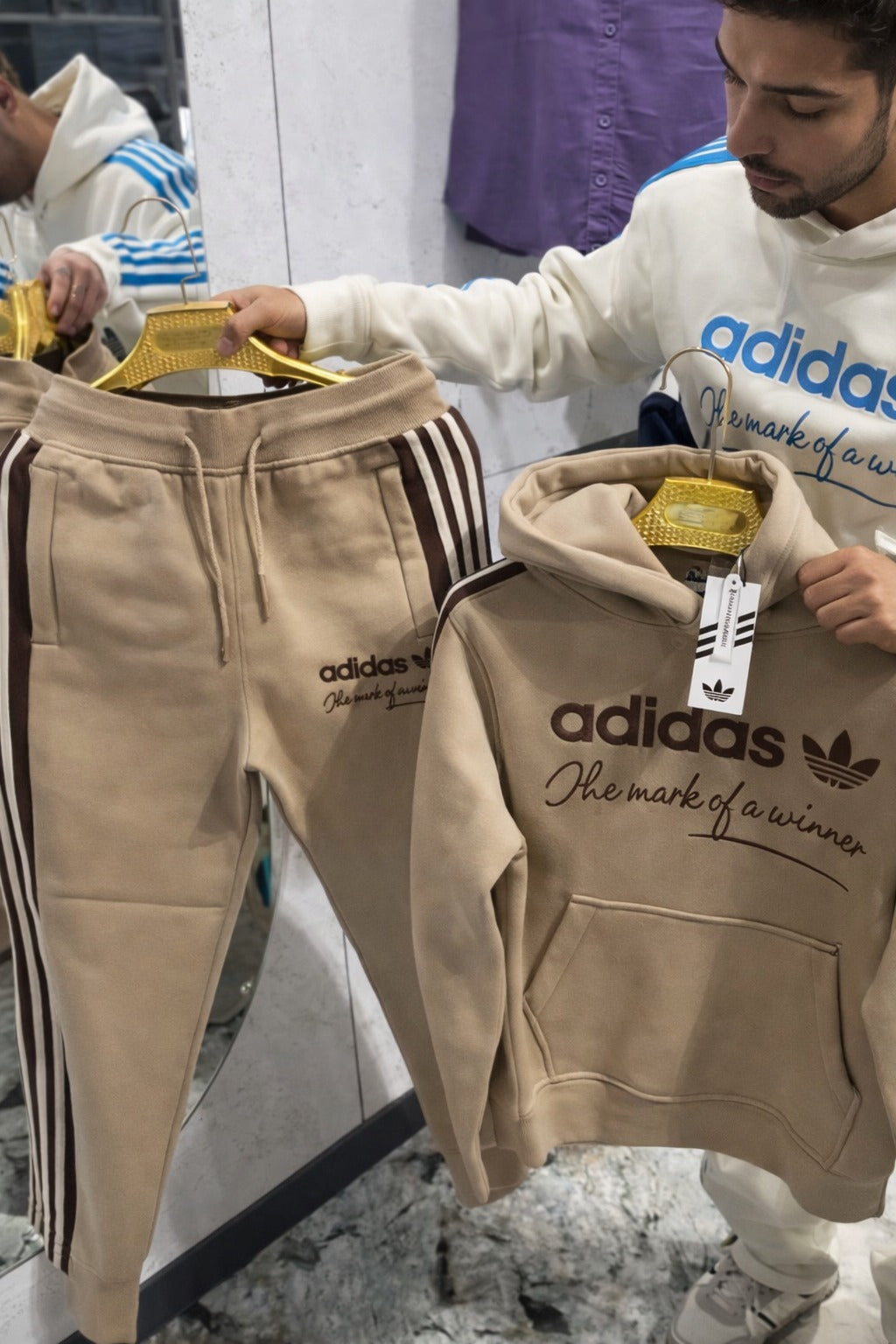 Men’s Premium Fleece Hoodie Track Suit – Winter Casual Set