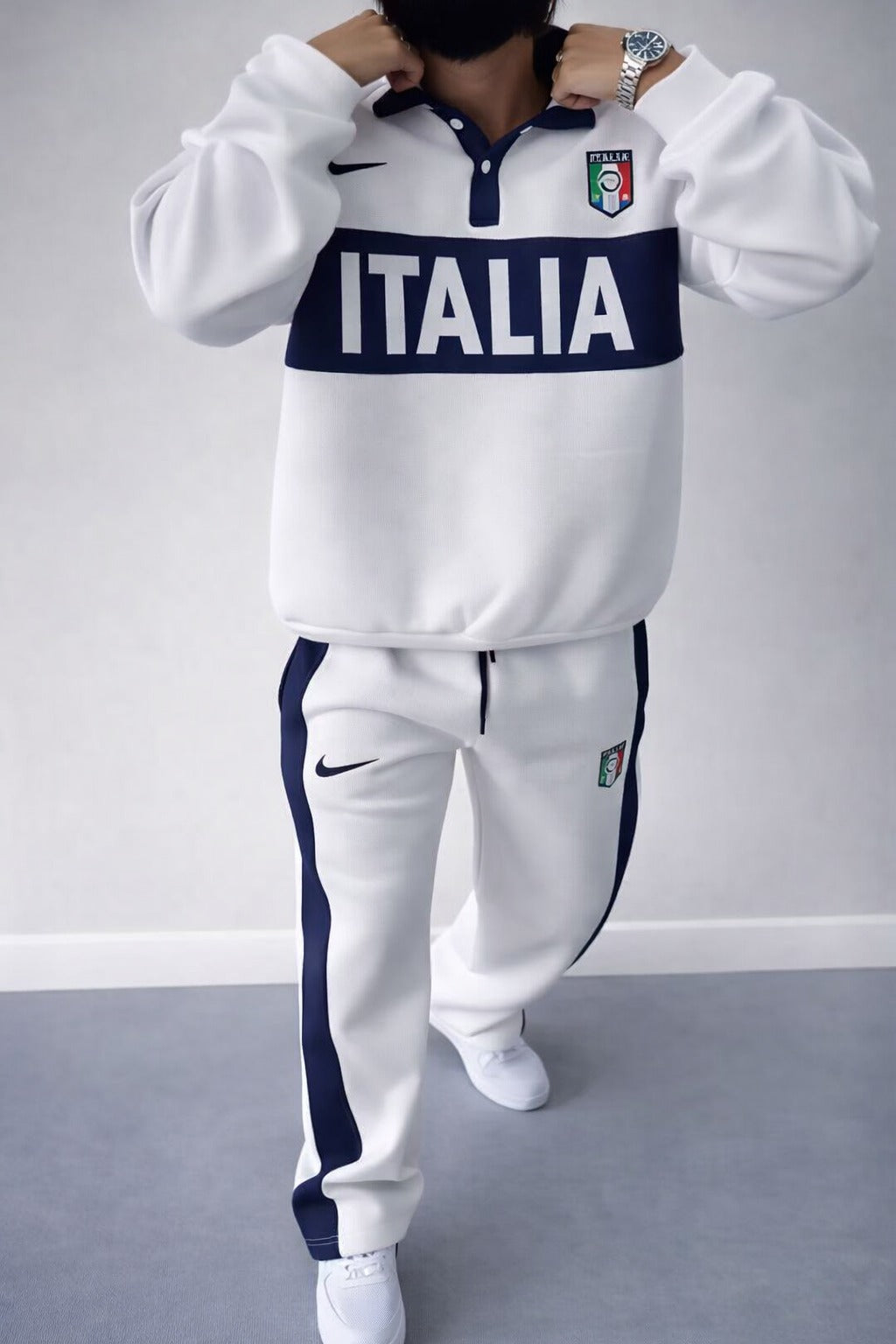Men’s Italy-Inspired Premium Track Suit – Sporty Casual Wear Set   -  (W-10)