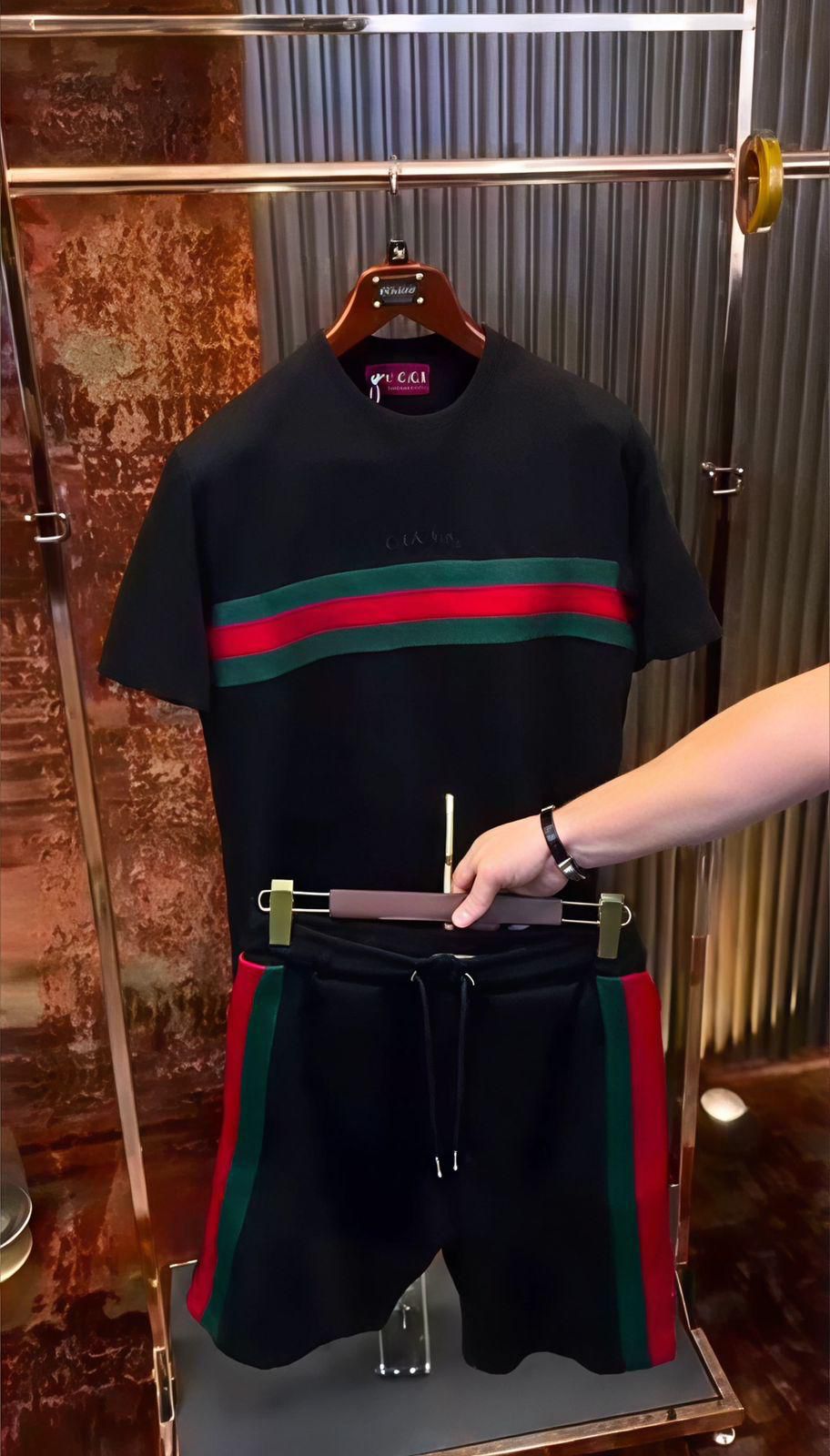 Men’s Premium Gucci Co-Ord Set  T-Shirt with Shorts (V-15 GUCCI )