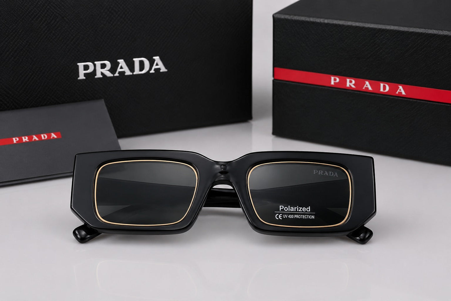 (GS-15) Luxury Polarized Square Sunglasses | UV400 Protection | Premium Designer Style