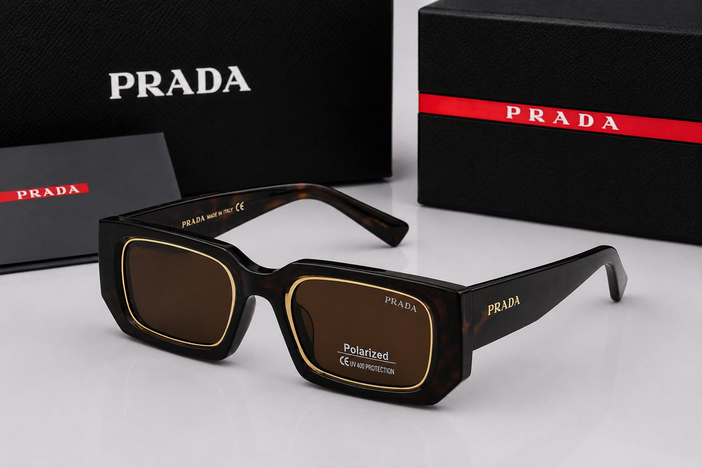 (GS-15) Luxury Polarized Square Sunglasses | UV400 Protection | Premium Designer Style