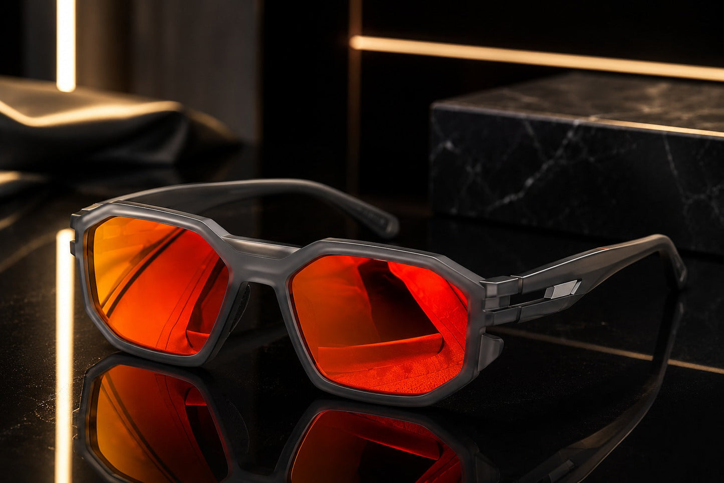 (GS-14) Premium Polarized Hexagonal Sunglasses | UV400 Protection | Lightweight Fashion Eyewear