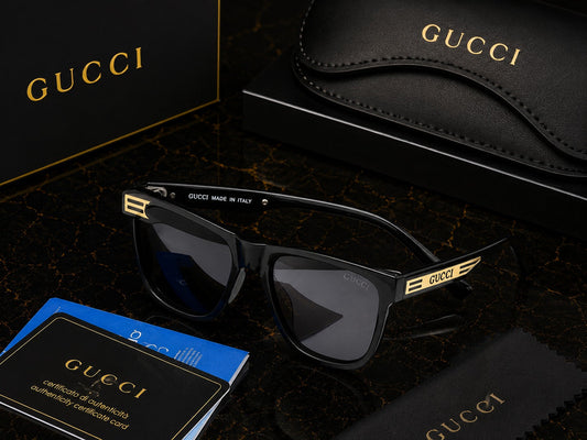 (GS-8) Premium Designer Style Square Sunglasses – UV400 Protection - Gucci Edition