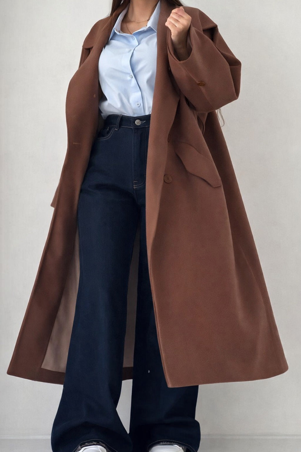 WOMEN'S  FLEECE  LONG COAT