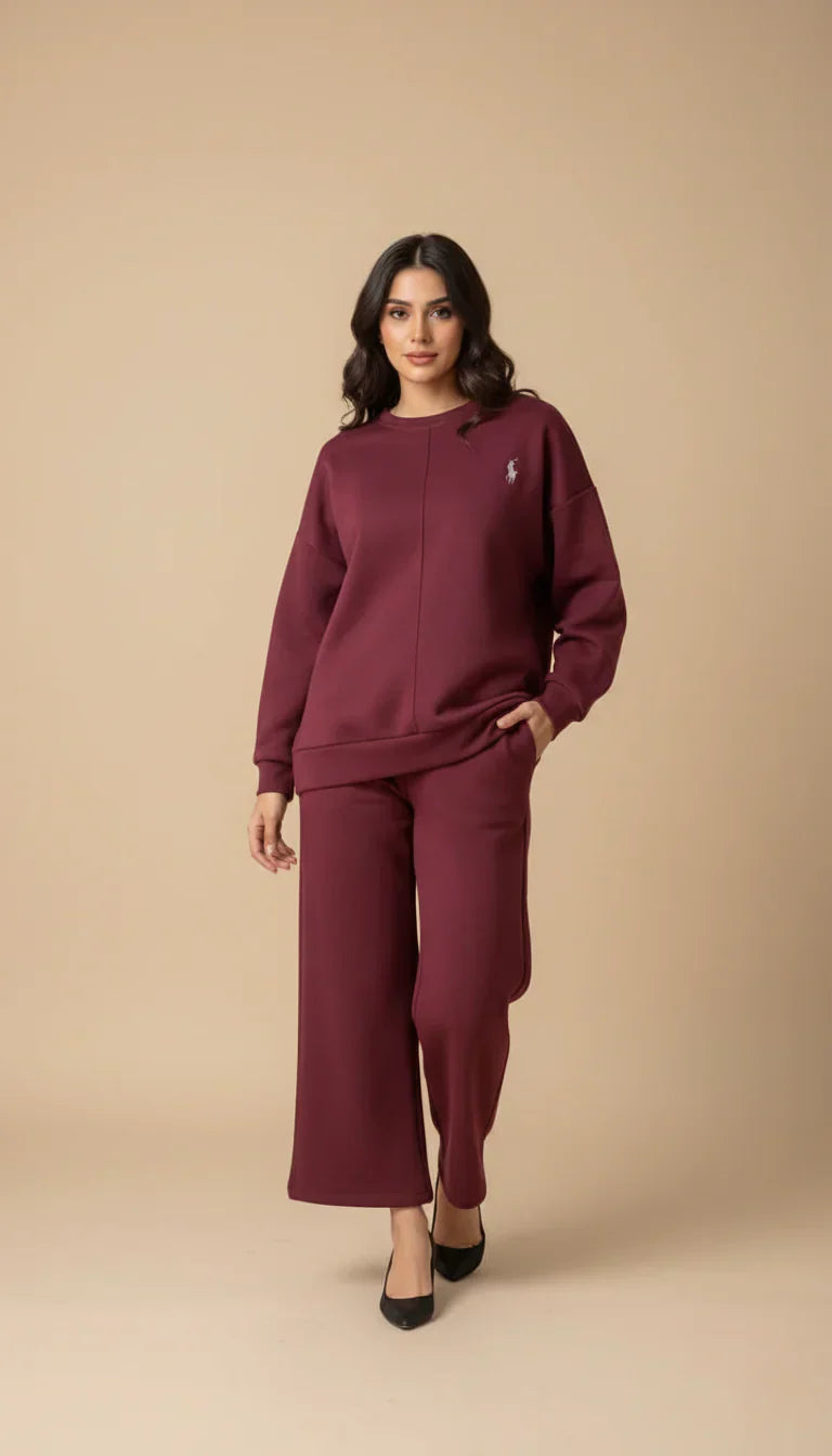 CH 589 Polo Winter Fleece Co-ord Set