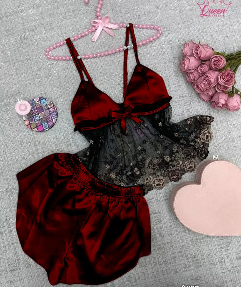 CHK # p68  2 Pieces Soft Desire Mini Silk Set